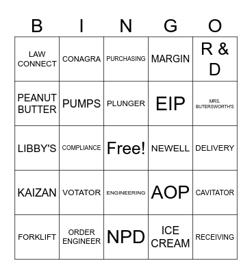 SPXFLOW BINGO Card