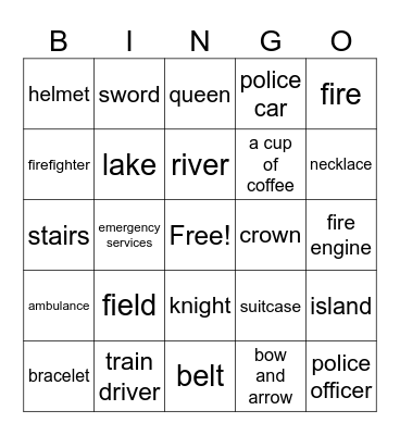 6th grads' BINGO Card