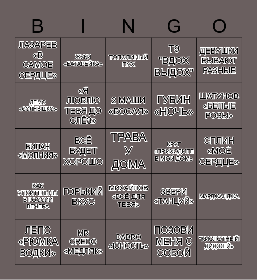 АЛЛА С ДНЕМ РОЖДЕНИЯ! Bingo Card
