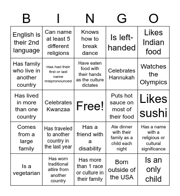 BOLESTOK BINGO Card