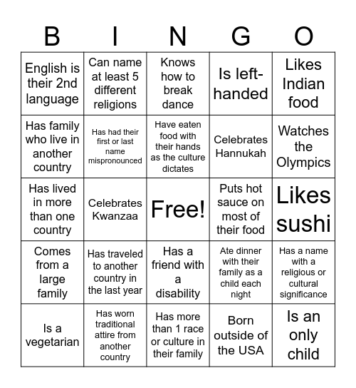 BOLESTOK BINGO Card