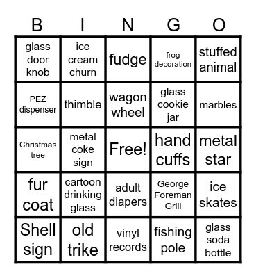 127 Bingo Card