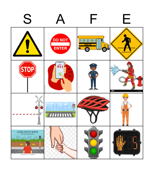 Safety Bingo Card