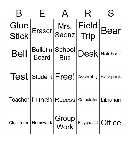 Houston Bingo Card