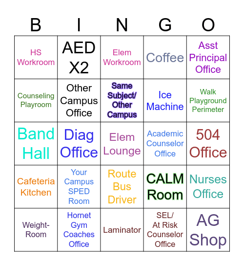 Irion County Bingo Card