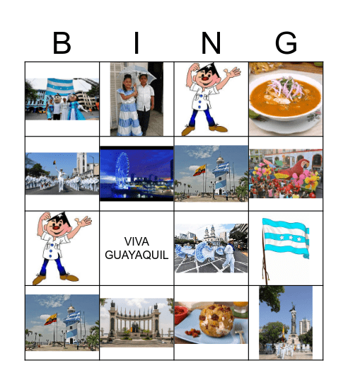 Fiestas Julianas Bingo Card