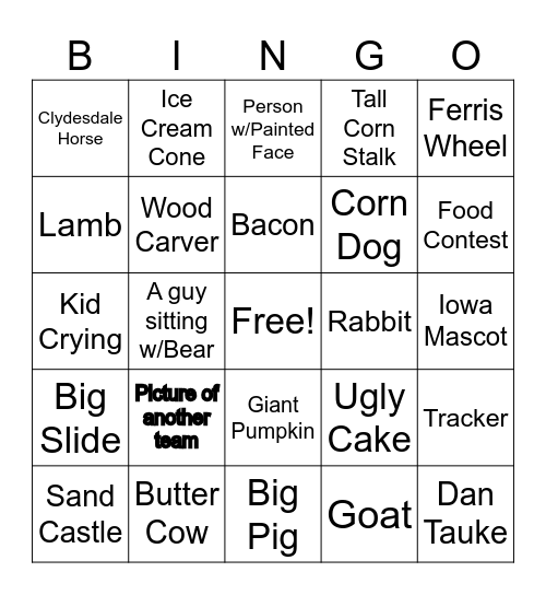 State Fair Bingo - Data Governance Bingo Card