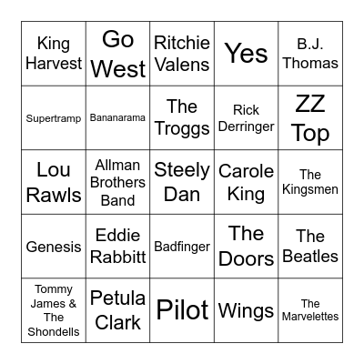 Game1 Bingo Card