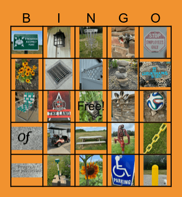 Family Night Bingo Card