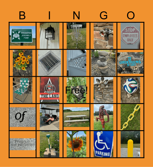 Family Night Bingo Card