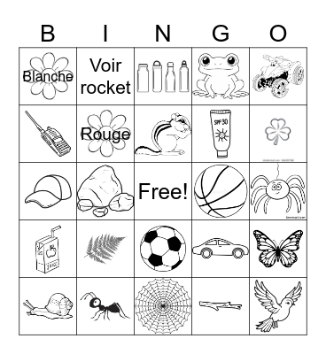 Bingo nature Bingo Card