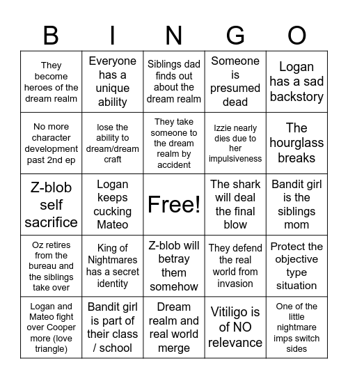 LEGO DREAMZZZ PREDICTIONS Bingo Card