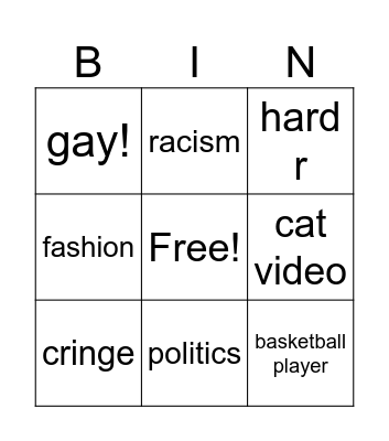 instagram reels Bingo Card