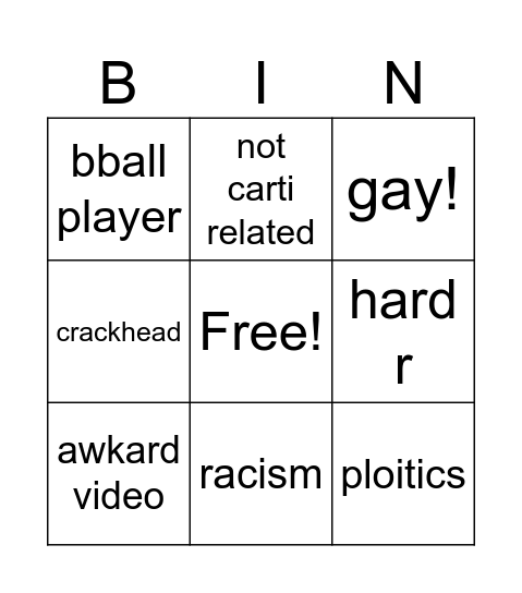 instagram reels Bingo Card