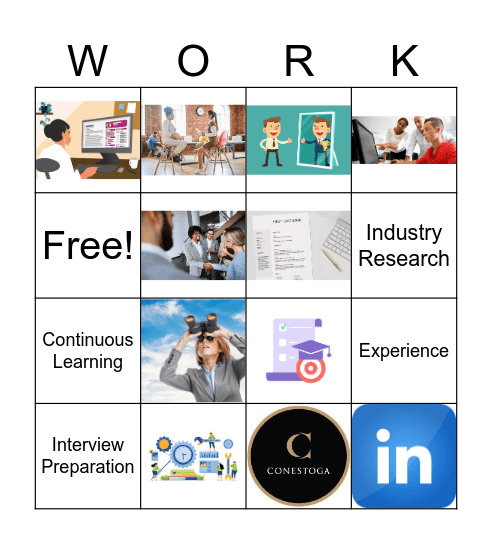 Conestoga Career Ready Bingo Card
