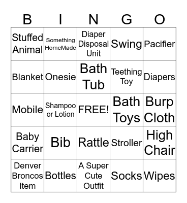 Baby Barbee Bingo! Bingo Card