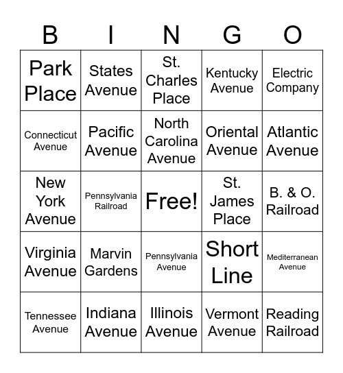 JAYCEOPOLY BINGO! Bingo Card