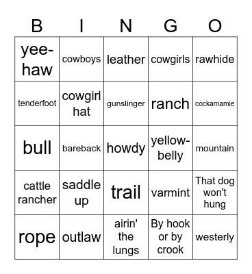 Boots & Dukes Party Bus Extravaganza Bingo Card