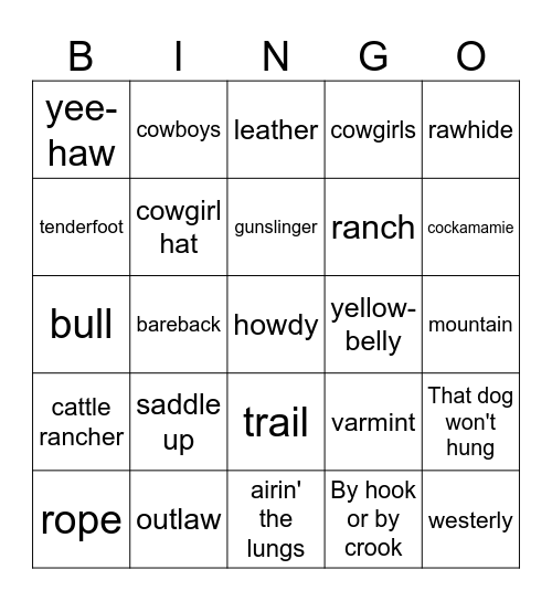 Boots & Dukes Party Bus Extravaganza Bingo Card