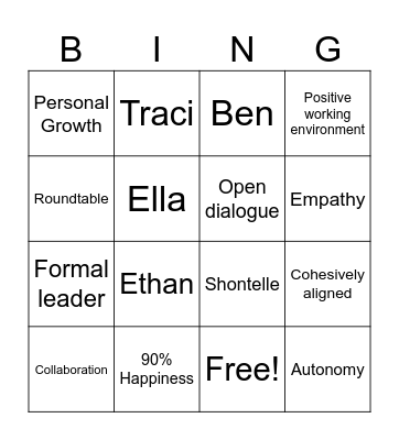 BINGO! Bingo Card
