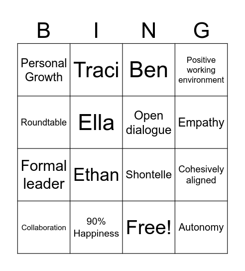 BINGO! Bingo Card