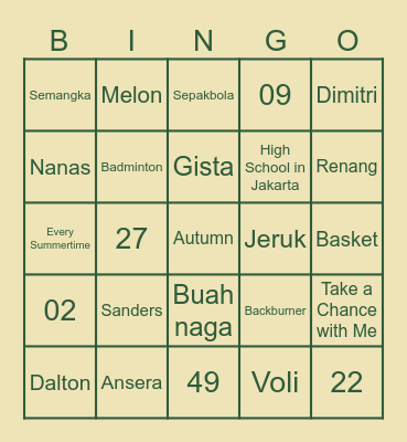 CONGRATS! Bingo Card