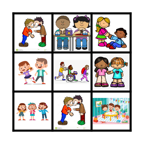 Good Friend vs Bad Friend Bingo Card