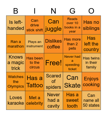 Q Team Bingo Card