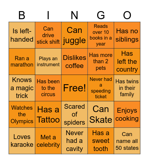 Q Team Bingo Card