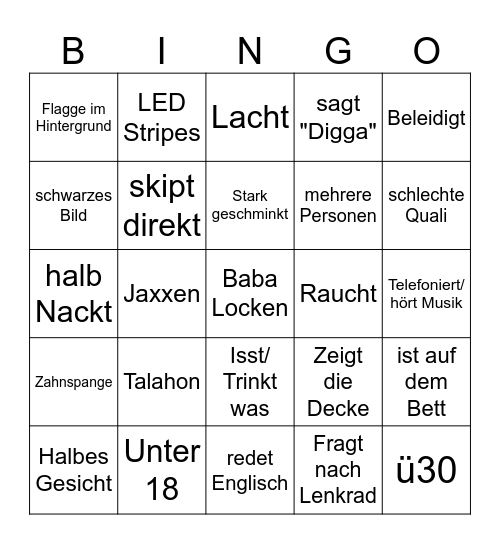 Ome Bingo Card