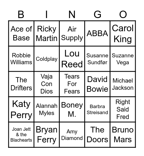 🧞‍♂️Bingo 75🧞‍♂️ Bingo Card