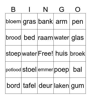 ISK Bingo Card