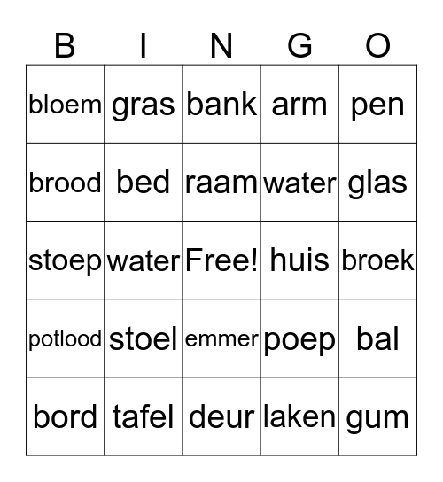 ISK Bingo Card