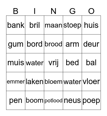 ISK Bingo Card