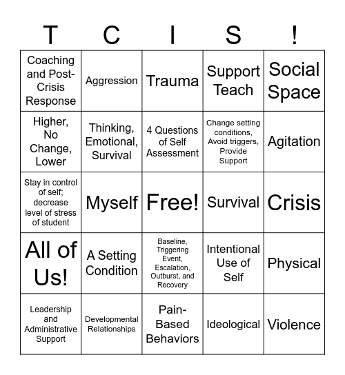 Morning Refresher Day 2 Bingo Card