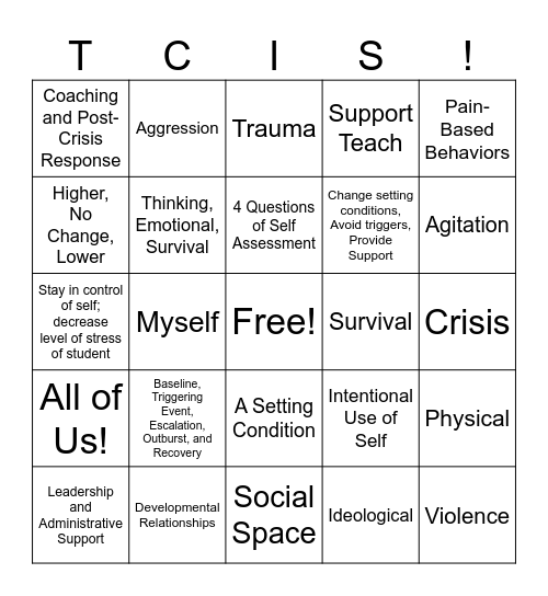 Morning Refresher Day 2 Bingo Card