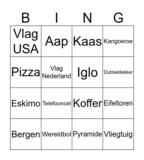 BINGO Card