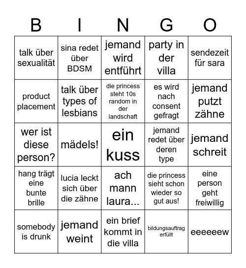 PC Bingo Card