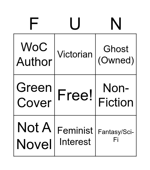 Aug-Sept TBR Bingo Card