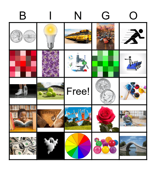 Vocabulary B Bingo Card