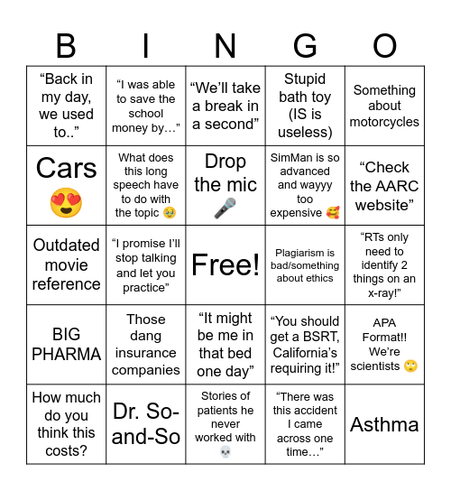 Houston Bingo Card