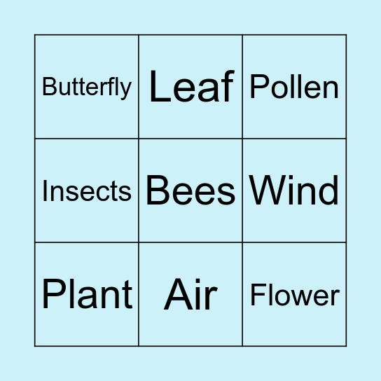 Plants Bingo Card