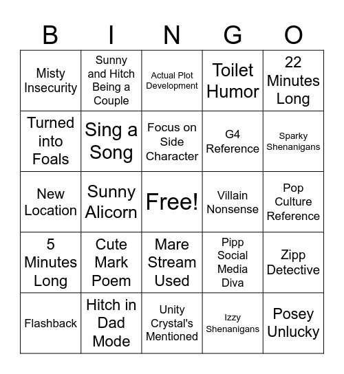 Tell Your Tale BINGO Card