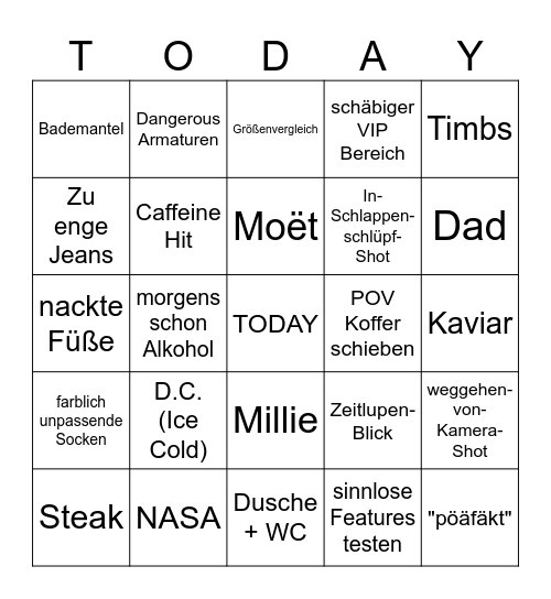 Trek Trendy Bingo Card