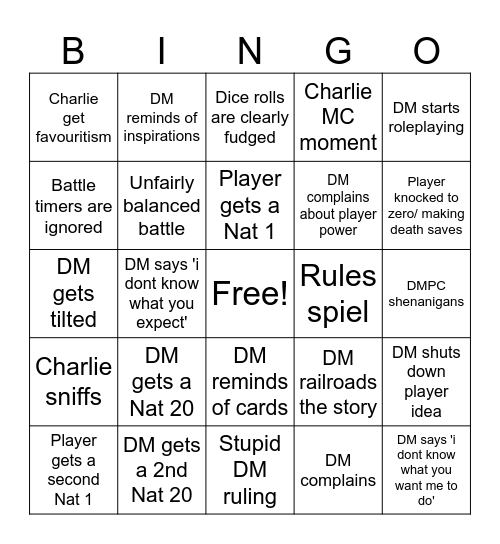 Auresna Treenity BINGO Card