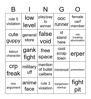 ATF 8 Bingo! Bingo Card
