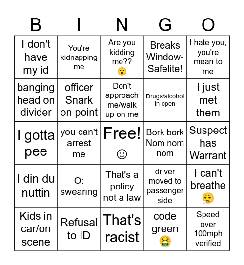 Bigen Bingo Card