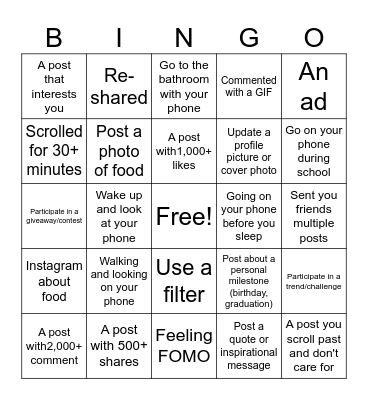 Have you encountered...? Bingo Card