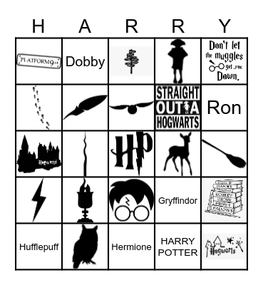 Harry Potter BINGO Card