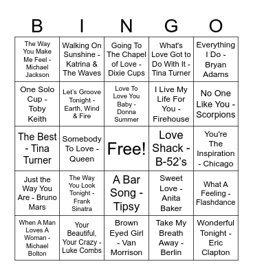 Bridgette's Bridal BINGO! Bingo Card